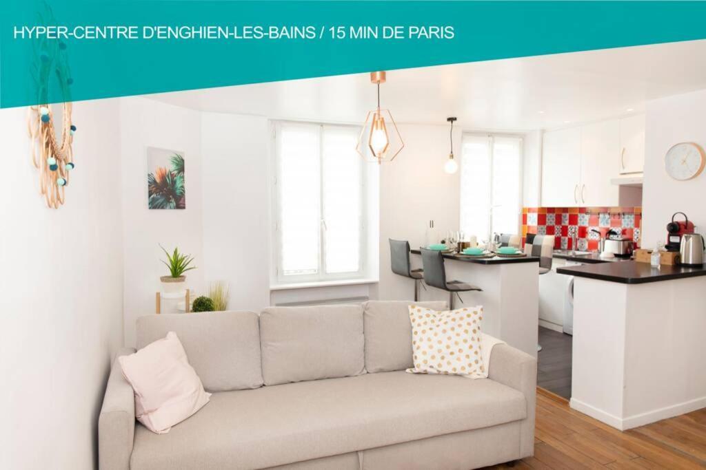 Coeur De Ville Enghien Les Bains - 2 Pieces Lumineux Et Chaleureux - 15 Min De Paris المظهر الخارجي الصورة